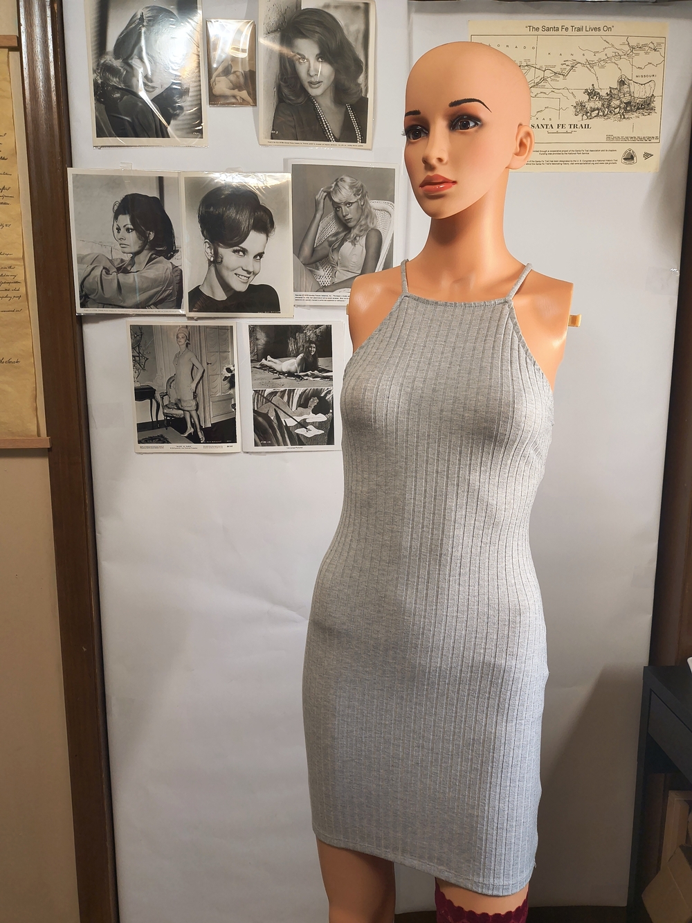 Forever 21 Gray Ribbed Bodycon Mini Dress Size Small